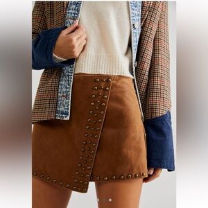 free People Emmy mini Studded Skort size 10 NWOT